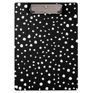 Carpeta De Pinza Puntos dálmatas, puntos dálmatas, blanco y negro