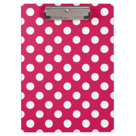 Carpeta De Pinza Puntos de polka blanco sobre cereal