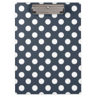 Puntos de polka blanco sobre gris azul