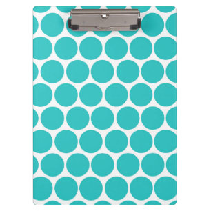 CARPETA DE PINZA PUNTOS DE POLKA BLANCOS Y VERDES DE ÁQUA MODERNA