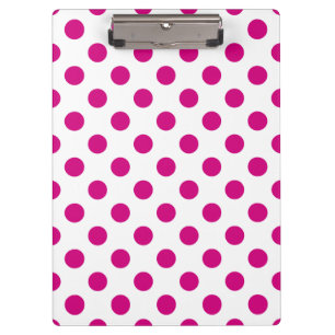 Carpeta De Pinza Puntos de polka de Fuchsia