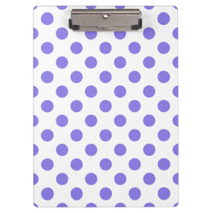 Carpeta De Pinza Puntos de polka periwinkle
