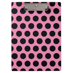 Carpeta De Pinza Puntos del Polka Negro