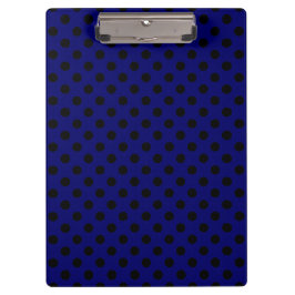 Carpeta De Pinza Puntos negros personalizables sobre fondo azul mar
