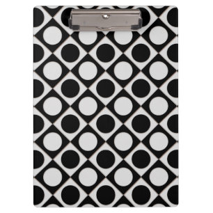 Carpeta De Pinza Puntos y cuadrados / blanco negro + tus ideas