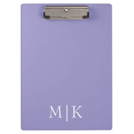 Carpeta De Pinza Purple and White | Modern Monogram