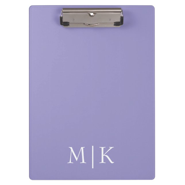 Carpeta De Pinza Purple and White | Modern Monogram (Anverso)