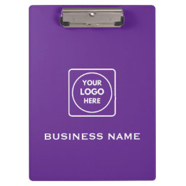 Carpeta De Pinza Purple Business Logo Pro clipboard