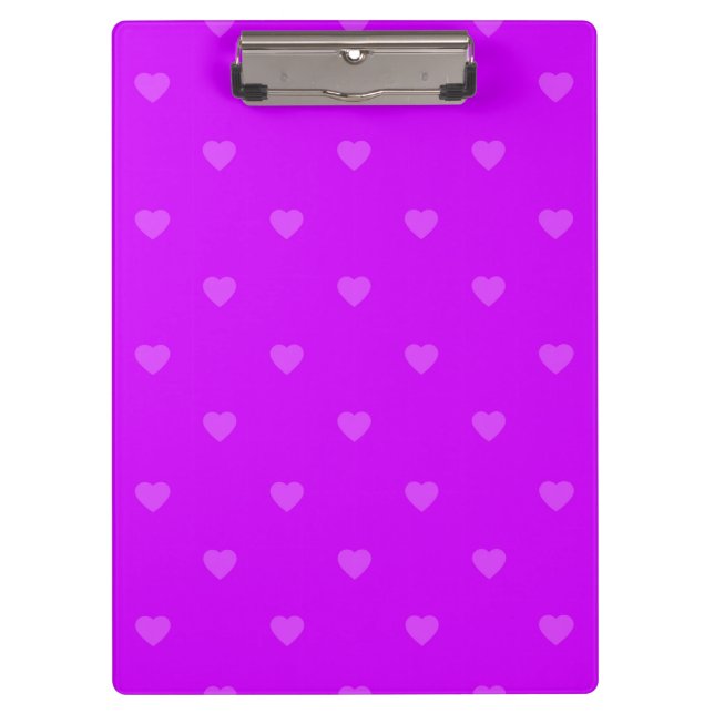 Carpeta De Pinza Purple hearts pattern (Anverso)