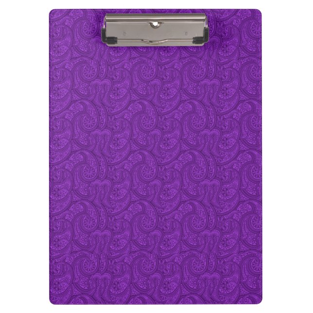 Carpeta De Pinza Purple Paisley (Anverso)