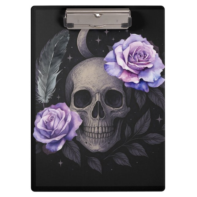 CARPETA DE PINZA PURPLE SKULL (Anverso)