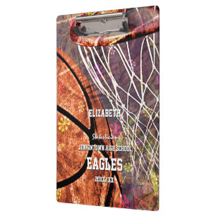 Carpeta De Pinza Púrpura femenina deportiva del rosa del aro de