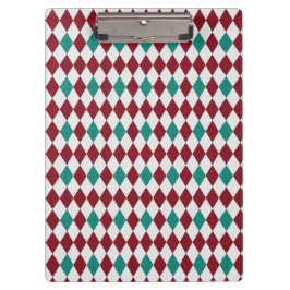 Carpeta De Pinza Purpurina de diamante rojo y azul