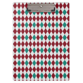 Carpeta De Pinza Purpurina de diamantes rojos y azules