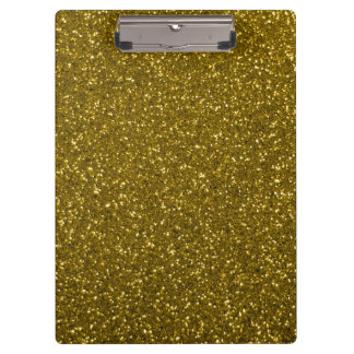 Carpeta De Pinza Purpurina de oro