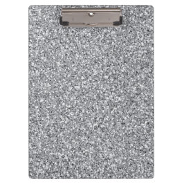 Carpeta De Pinza Purpurina de plata metálica