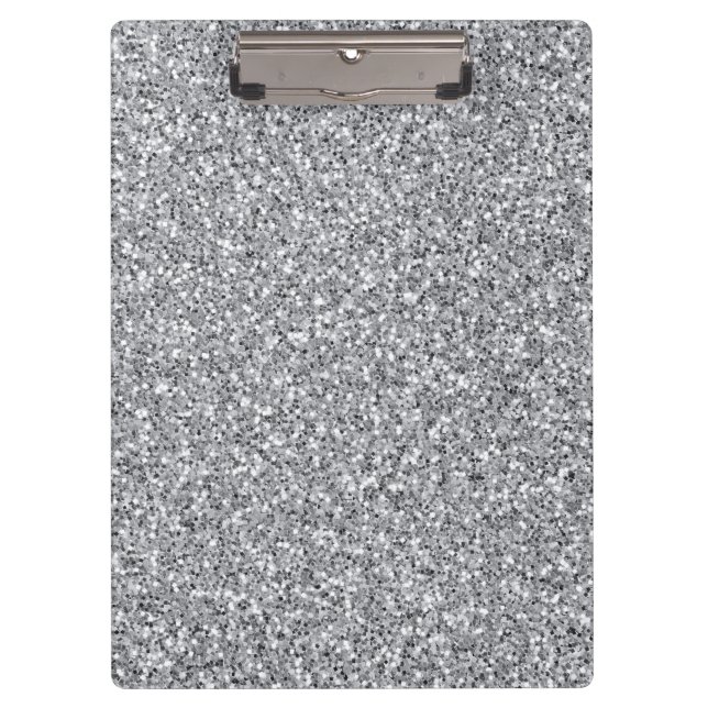 Carpeta De Pinza Purpurina de plata metálica (Anverso)