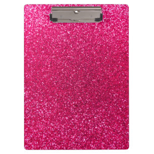 Carpeta De Pinza Purpurina del rosa color de rosa