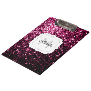 Carpeta De Pinza Purpurina fino y brillante rosa oscuro brillante b