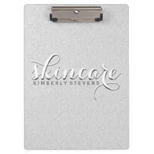 Carpeta De Pinza Purpurina gris