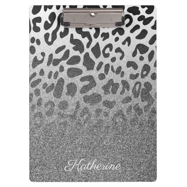 Carpeta De Pinza Purpurina Leopard Print (Anverso)