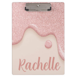 Carpeta De Pinza Purpurina Paint Drip