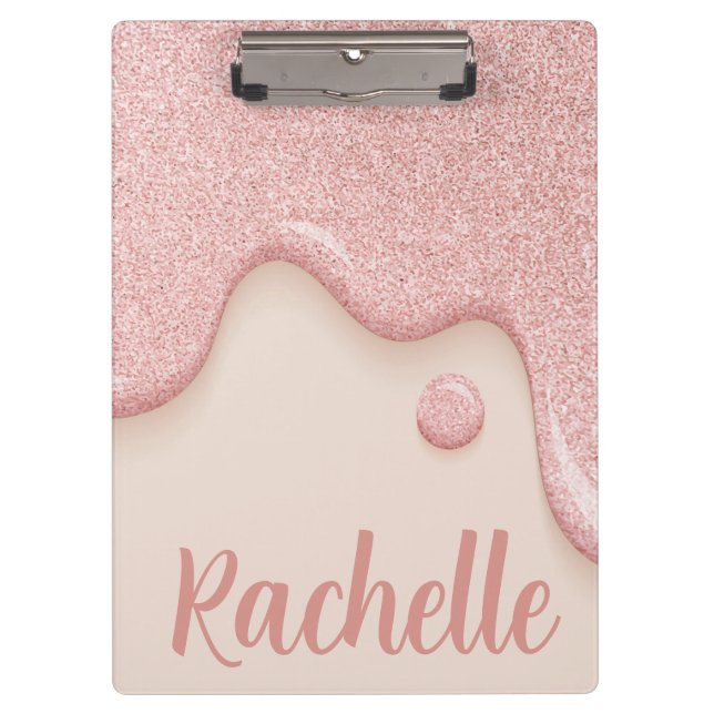 Carpeta De Pinza Purpurina Paint Drip (Anverso)