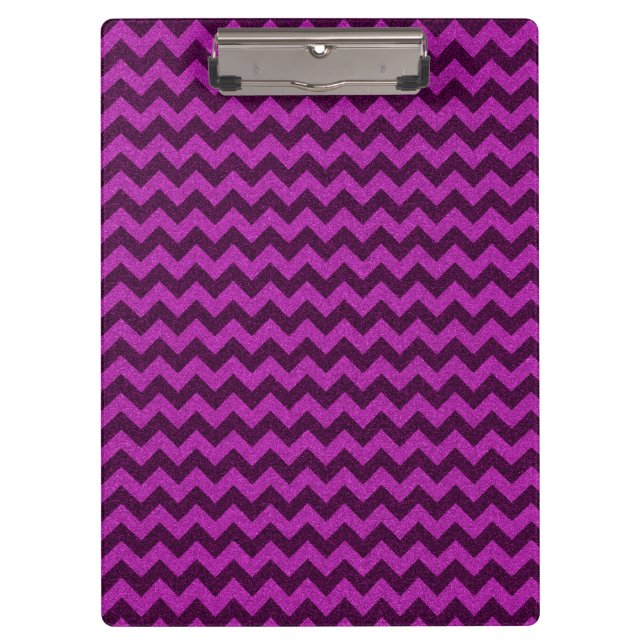 Carpeta De Pinza Purpurina Purple Zig Zag (Anverso)