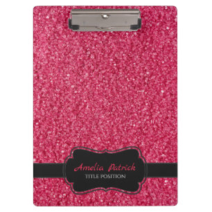 Carpeta De Pinza Purpurina Red Sparkling