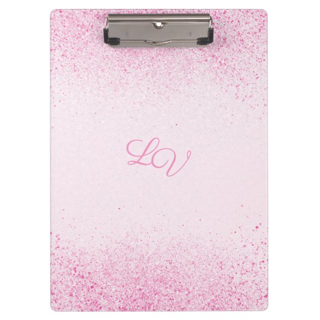 Carpeta De Pinza Purpurina rosado Shimmery Dust (Anverso)