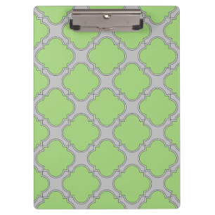 Carpeta De Pinza Quatrefoil verde