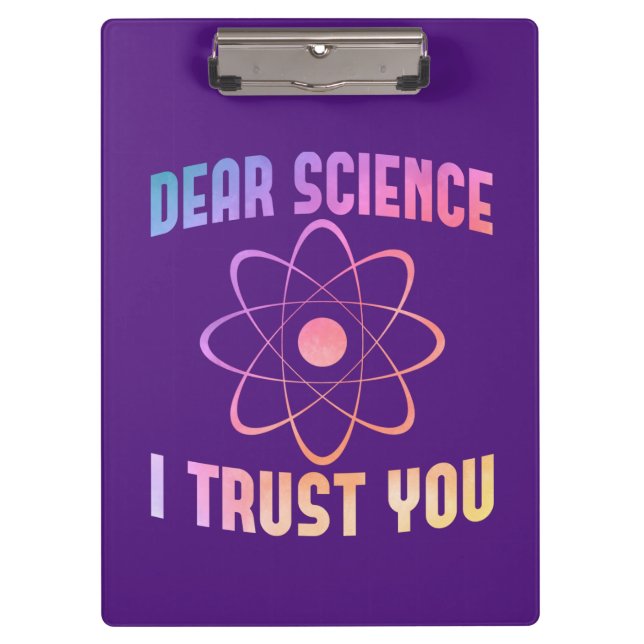 Carpeta De Pinza Querida Ciencia Te Confío - Ciencia Divertida   (Anverso)