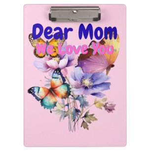 Carpeta De Pinza Querida Mamá, Te Amamos