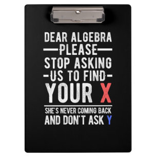 Carpeta De Pinza querido álgebra por favor deje de pedirnos que enc
