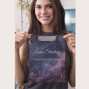 Carpeta De Pinza Quinceañera celeste, personalizado