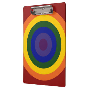 Carpeta De Pinza Rainbow Bullseye
