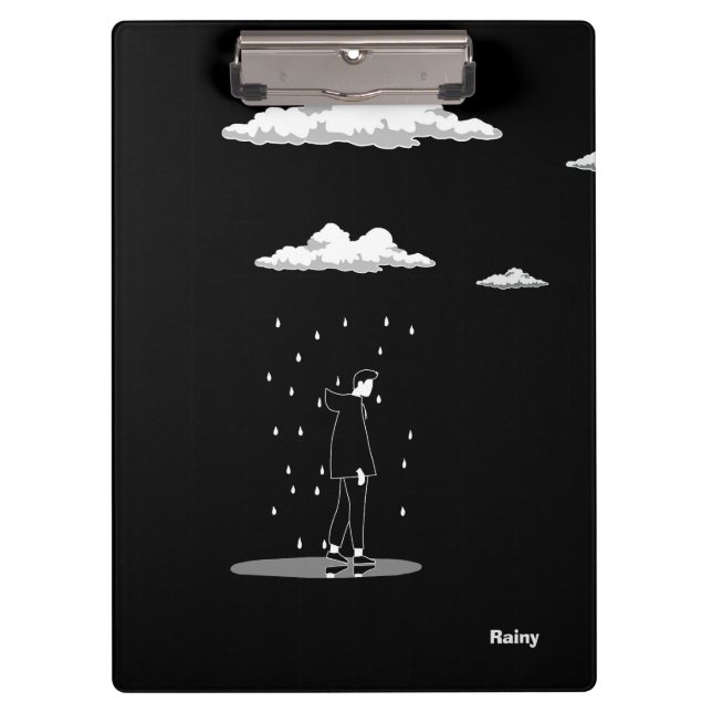 Carpeta De Pinza Rainy Clipboard  (Anverso)