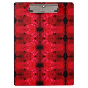 Carpeta De Pinza Rainy Red Dianthus Ikat 4