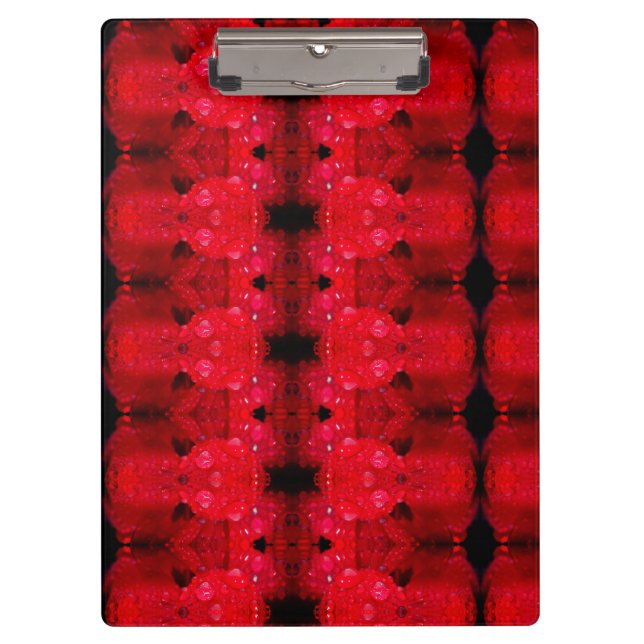 Carpeta De Pinza Rainy Red Dianthus Ikat 4 (Anverso)