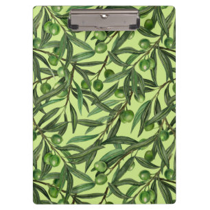Carpeta De Pinza Ramas de oliva en verde oliva