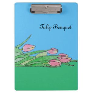 Carpeta De Pinza Ramo de tulipanes acostado