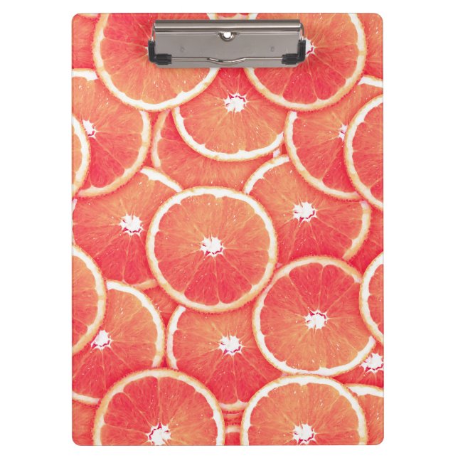 Carpeta De Pinza Rasgos de pomelo rosa (Anverso)