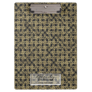 Carpeta De Pinza Rasguño dorado Glamour moderno