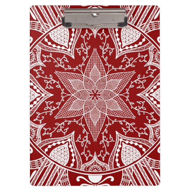 Carpeta De Pinza Raspberry Mandala (Anverso)
