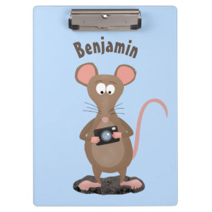 Carpeta De Pinza Rata divertida con ilustracion de personalizado de