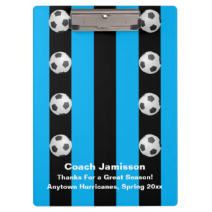 Carpeta De Pinza Raya negra y azul, gracias coche del fútbol