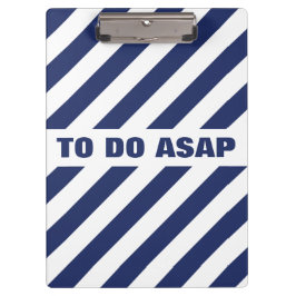 Carpeta De Pinza Rayado Azul Y Blanco