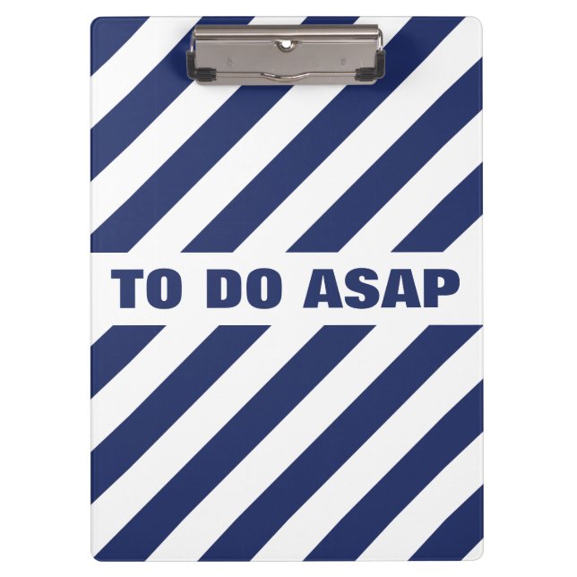 Carpeta De Pinza Rayado Azul Y Blanco (Anverso)