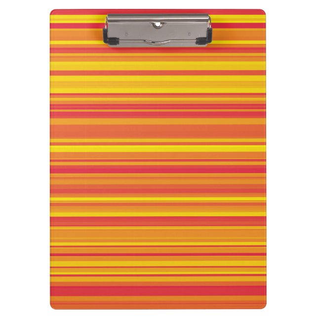 Carpeta De Pinza Rayas amarillas rojas naranja (Anverso)