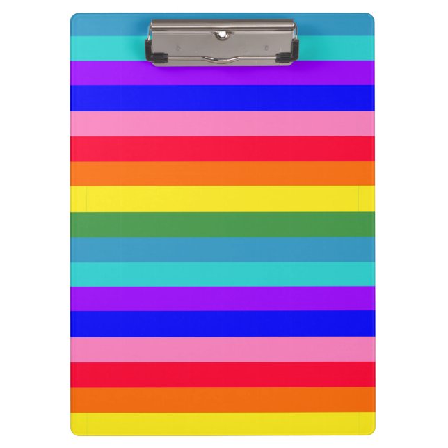 Carpeta De Pinza Rayas arcoiris (Anverso)
